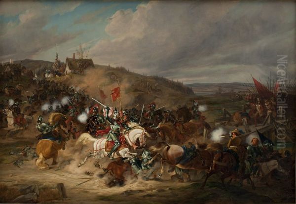 Daniel Rantzau bemaegtiger sig Tureby Bro i Skane under Syvarskrigen 1563-1570 - view 1
