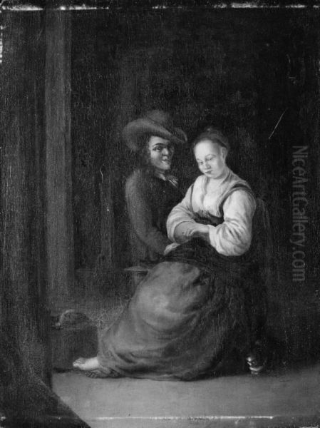 A Girl and a Young Man - view 1