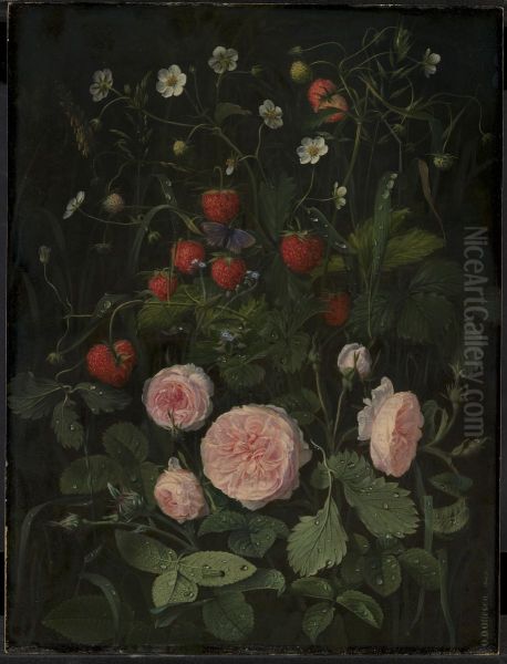 Still Life with Roses and Strawberries - view 1