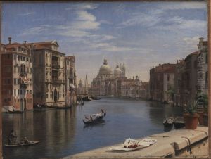 View of the Grand Canal, Venice. In the Background S. Maria della Salute View of the Grand Canal, Venice. In the Background S. Maria della Salute