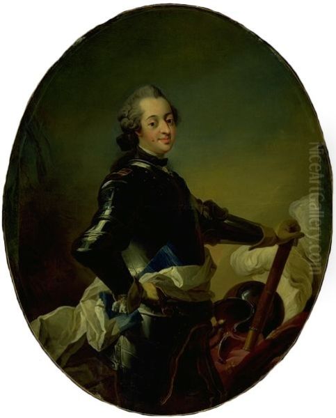 Portraet af Frederik V i rustning - view 1
