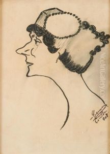 Ritratto Di Yvette Guilbert by Enrico Caruso
