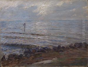 Sollys over havet by Oscar Bjorck