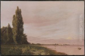 View of the Bay near the Copenhagen Limekiln Looking North. A Quiet Summer Afternoon by Christen Kobke