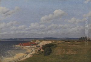 Die Ziegelei Renbjaerg an der Flensburger Forde by Christoffer Wilhelm Eckersberg