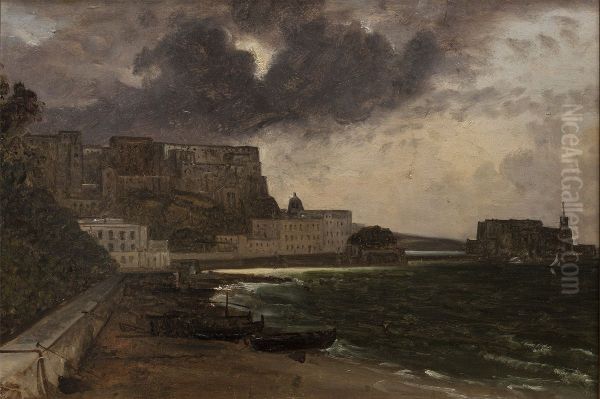 From the Harbour at Naples. Gathering Storm - view 1