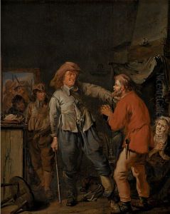 Soldiers Breaking into a Peasant's Cottage