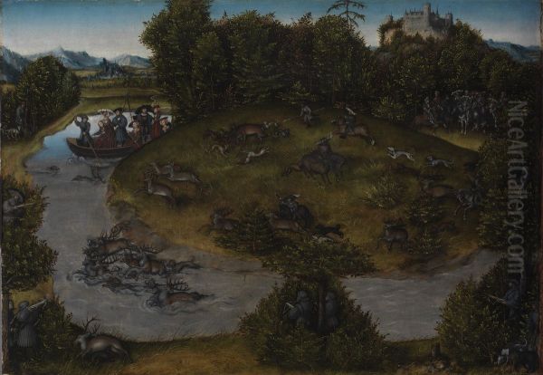 The Stag Hunt of the Elector Frederic the Wise (1463-1525) of Saxony - view 1