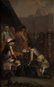 Magnus Stenbock Surrenders the Fortress of Tonningen to Frederik IV in 1714