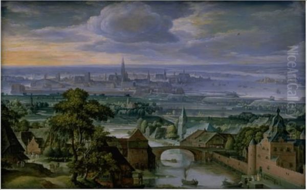 Landscape with a View of Antwerp - view 1