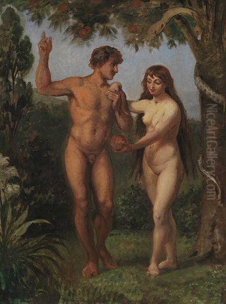 Eve Tempts Adam - view 1