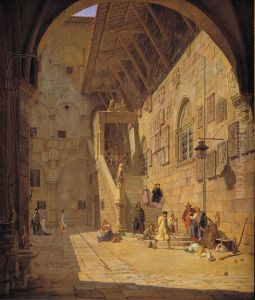 The Courtyard of the Palazzo del Bargello. Florence