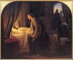 The Daughter of Jairius by Carl Heinrich Bloch