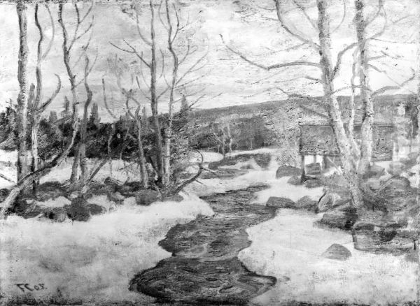 I april, Lillehammer - view 1
