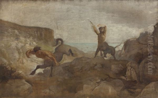 Centaurs Hunting Boars - view 1