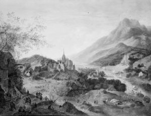 Mountain Scenery with River Mountain Scenery with River