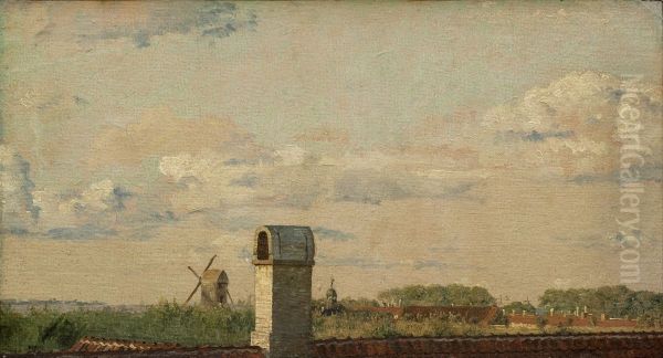 View from a Window in Toldbodvej Looking Towards the Citadel in Copenhagen - view 1