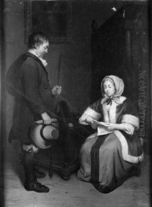 Domestic Scenery by Gerard Ter Borch