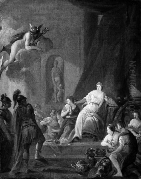 Hermes befaler Kalypso at frigive Odysseus - view 1