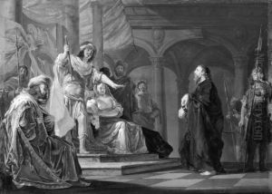Paulus the Apostle defending himself at the Trial in Caesarea by Nikolaus Knupfer
