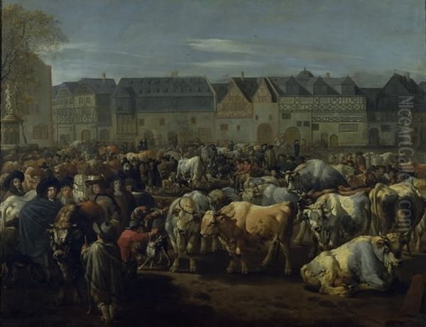 A Cattle Fair - view 1