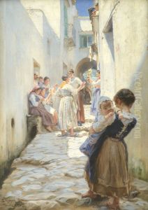 Street in Torello by Peder Severin Kroyer
