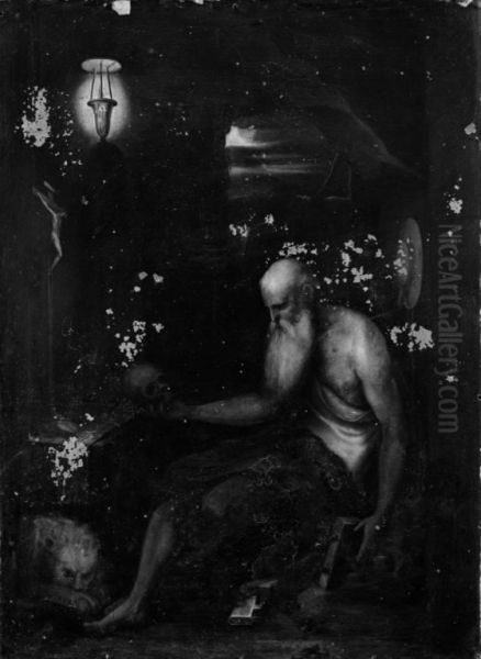 Saint Jerome and the Lion - view 1