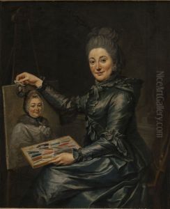 Portraet af kunstnerens datter Elisabeth, gift Lampe Portraet af kunstnerens datter Elisabeth, gift Lampe