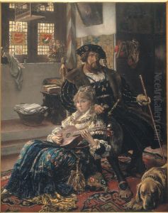 Christian II og Dyveke by Vilhelm J. Rosenstand