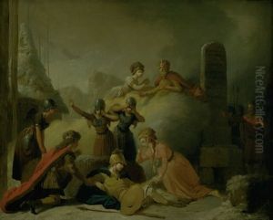 Slutningsscenen af Johannes Ewalds "Balders Dod" Slutningsscenen af Johannes Ewalds "Balders Dod"