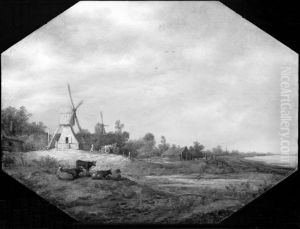 Landscape with Windmills by Aelbert Cuyp