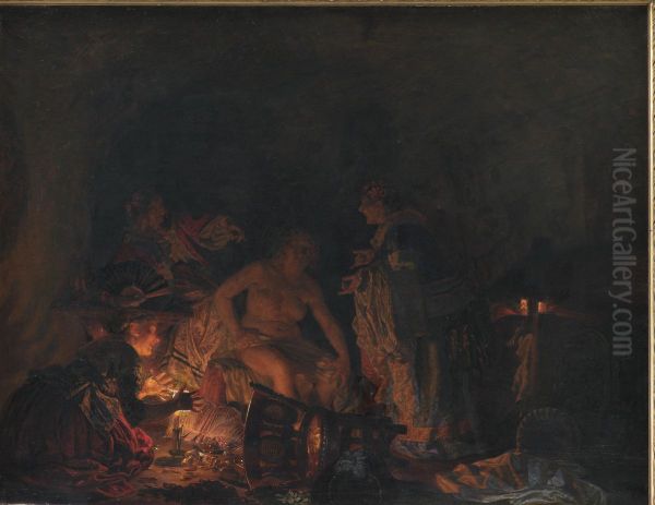 Leonora Christina being Examined in Prison - view 1