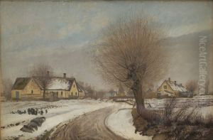 A Sealand Village. Winter A Sealand Village. Winter