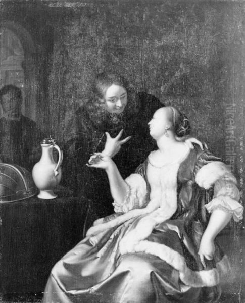 Couple Conversing - view 1