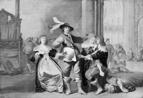 Soldiers in a Church - view 1
