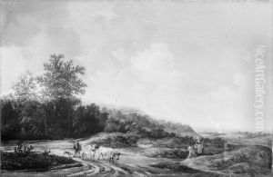 Hilly Landscape by Jacob van Moscher