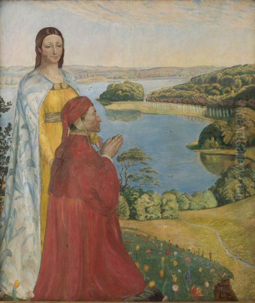 Dante and Beatrice in Paradise - view 1