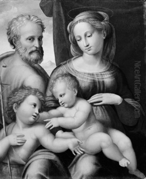 The Holy Family and St John - view 1