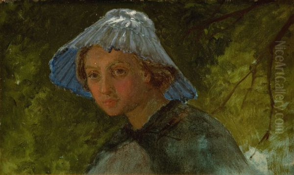 Fru Lina Frolich med solhat - view 1