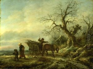 A Winter Scene by Isaac Van Ostade