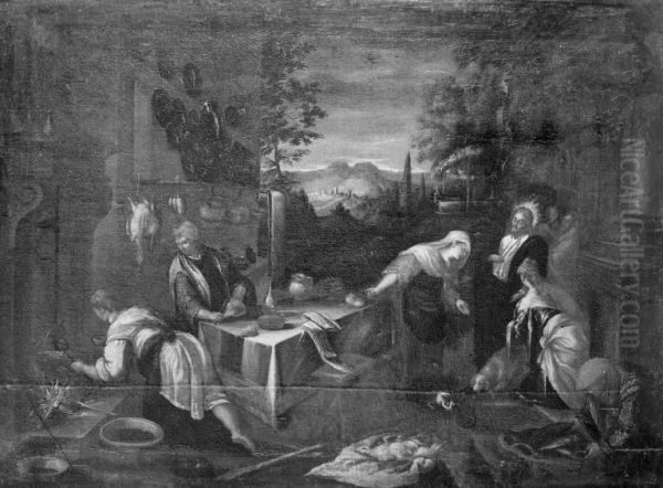 Christ with St Martha and the Virgin Mary - view 1