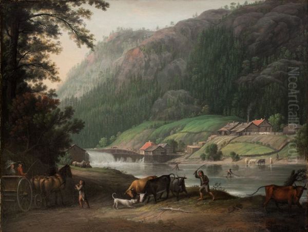 Tistedalen ved Frederikshald i Norge - view 1