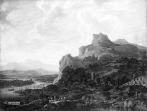 Landscape by the Rhine by Herman Saftleven