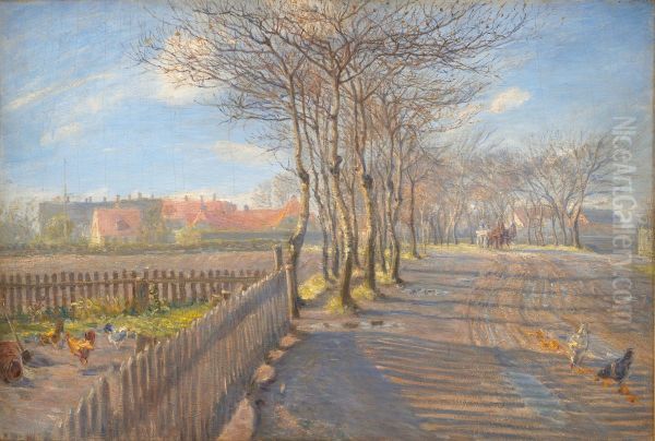 Country Lane with Trees. Kastrup - view 1