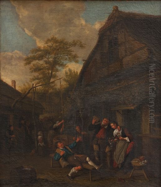 Peasants outside an Inn - view 1