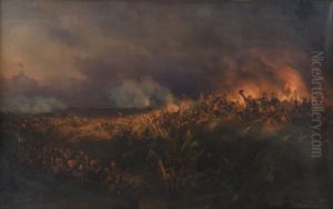 Stormen pa Frederiksstad den 4. oktober 1850 by Niels Simonsen
