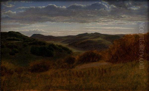 Hills behind the Moen Cliff - view 1