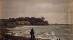 At the Praesto Fjord in the wind by Carlo Dalgas