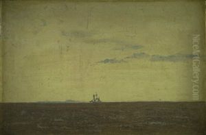 Seascape. Sky at Sunset by Christen Kobke