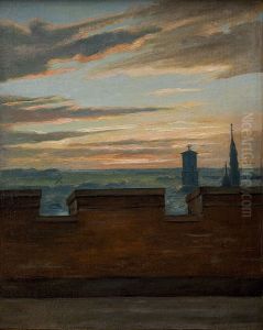 View of Copenhagen at Sunset